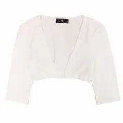 最新カタログ掲載FOXEY レディジュエルニットボレロ　超美品40 ホワイト フォクシーブティック LADY JEWEL Knit Jacket 37695