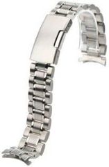 大人の品格 腕時計 シルバー ステンレス ベルト バックル バンド 交換 弓環 ユミカン式 長さ 【18ｍｍ】
