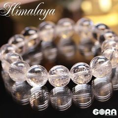 【先着3名さま限定 開店記念価格】カンチェンジュンガ産 ヒマラヤ水晶  12mm パワーストーン ブレスレット 水晶 天然石 メンズ レディース