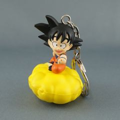 ドラゴンボールZ 孫悟空 やわらか筋斗雲付 キーホルダー USED品 ストラップ グッズ X7328