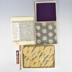 「帛紗六点揃　裏千家　男性用」 茶道具 ふくさ 服紗 扇子 菓子切 古帛紗 まとめ セット