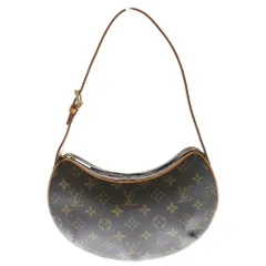 LOUIS VUITTON (ルイヴィトン) モノグラム ポシェット・クロワッサン ブラウン PVCレザー ショルダーバッグ M51510