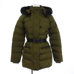 グッチ GUCCI インターロッキングG ダウンジャケット アウター レザーワッペン ビーバーファー フード 36 S カーキ 319495 ZAZ12 /KHのサムネイル