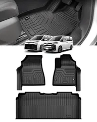Cartist トヨタ 新型 ヴォクシー ノア 90系 フロアマット セカンドマット 1&2列目 立体カーマット 車用 3Dフロアマット ラグマット立体構造 NOAH VOXY 90 2022年1月～現行 車種専用設計 TPE素材 防水 滑り防止 耐汚れ