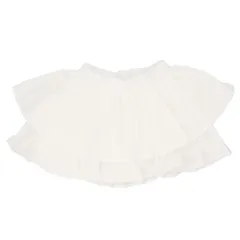 ☆ ホワイト ☆ 140cm ☆ キッズスカート フリフリ ブリーツスカート キッズ スカート フリルスカート ミニスカート 子供スカート 子どもスカート フリフリスカート インナーパンツ付き ミニ ブリーツ 子供服 子ども服 女の子 女子 フリフリ フリル