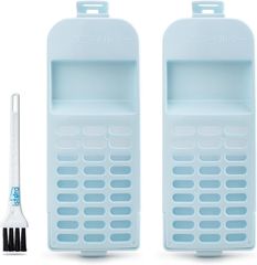 ISTORA 糸くずフィルター クズ取りネット ゴミ取りネット 2枚入れ 清潔ブラシ付き 日立洗濯機対応用 HITACHI用 品番:NET-KDV100C-001