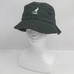 ◇ ⊂ KANGOL カンゴール シンプル ハット ブラック系 サイズM レディース E  【1505290040624】