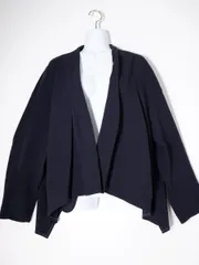 ENFOLDエンフォルド アシンメトリーライトダブルクロスショートジャケット【38】【LJKA78994】