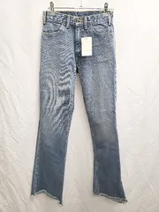 ◇ Θ ◎ ●未使用● Whim Gazette タグ付き センタープレス セミフレア デニム パンツ サイズ26 ブルー レディース P  【1407260043188】