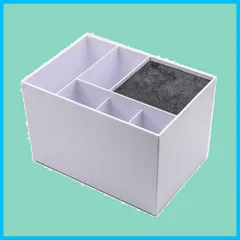 トリマー トリミング ペット はさみたて シザーキューブ ハサミ シザーケース ケース 美容院 シザー 収納 シザートレー ヘアカット EXDUCT (ホワイト)