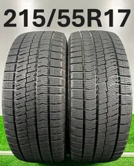 ②2023年製215/55R17バリ山！中古スタッドレスタイヤ2本セット ②2023年製215/55R17バリ山！中古スタッドレスタイヤ2本セット ①2023年製