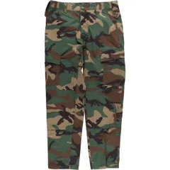 古着 迷彩柄 ウッドランドカモ リップストップ ミリタリー カーゴパンツ SMALL-REGULAR メンズS相当/eaa532398