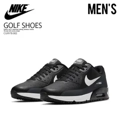 【訳あり】NIKE ナイキ ゴルフシューズ AIR MAX 90 G (エアマックス90 G) MENS スパイクレス ゴルフ BLACK/WHITE-ANTHRACITE ブラック/ホワイト 黒 CU9978 002 ※箱ダメージ商品