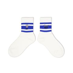 NEGO SOCKS 刺繍ラインソックス HAMIGAKI(青ライン)_men