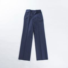 イヴサンローラン ◆新品未使用◆ Yves Saint Laurent diffusion hommes ウールトラウザー ストレート ネイビー パンツ スラックス センタープレス