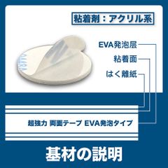 3M 多用途両面テープ EVA発泡タイプ　厚め2MM　超強力 綺麗に剥がせる 耐寒 耐熱 防水 屋内外使用可 壁紙にも対応 （20mm  5枚入り）