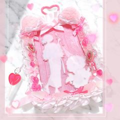 推し活アクスタポーチ໒꒱· ﾟねこ耳♡いちごみるく♡ストロベリーキャンディー〔No.1〕