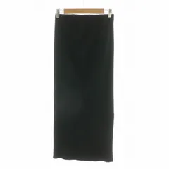 ノーブル NOBLE 23SS トタンテレコタイトスカート ロング リブニット スリット 38 ブラック 23060240512010 /NQ