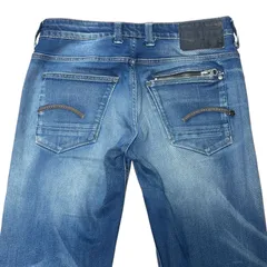 G-STAR RAW ATTACC LOW STRAIGHT ストレッチ ローライズ ストレートデニム ブルー サイズ29 メンズM ジースターロゥ