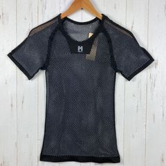 【Men's S/M ブラック系】 Millet ( ミレー ) ドライナミック メッシュ ショートスリーブ DRYNAMIC MESH SS ポリプロピレン ウェア トップス インナー シャツ ショートスリーブTシャツ クルーネック 化繊 z0