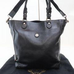 2507-20 オロビアンコ トートバッグ Orobianco レザー製 ブラック ショルダー付き 上ZIP