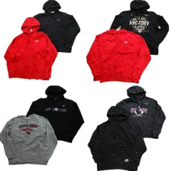 古着卸 まとめ売り ナイキ NIKE スウェット 8枚セット (メンズ M ) フーディー チームロゴ 総柄 スウォッシュ 中古 古着 NC0971