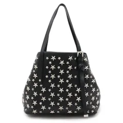 JIMMY CHOO ジミー チュウ ジミーチュウ Sasha/S サシャS トートバッグ ショルダーバッグ レザー スタースタッズ 星 ラインストーン ブラック 黒
