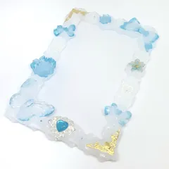 【即購入OK‼️】B7 硬質ケース ホイップデコ 水色 姫系 推し活