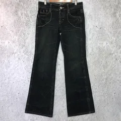 C-SEVENTEEN シーセブンティーン フレア デニム パンツ インディゴブルー Sサイズ □□