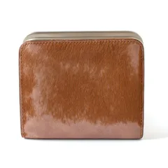 MWH25017 Hender Scheme エンダースキーマ 二つ折り 財布 ブラウン 茶 hairy snap wallet ヘアリースナップウォレットのサムネイル