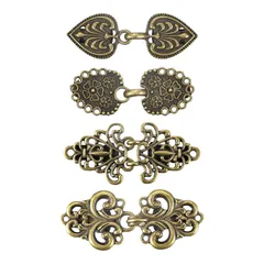 【特価セール】ワイシャツ胸針女性用 レトロカーディガンクリップ レトロカーディガンクリップ スプ ブロンズ スプ ショールカラークラ ルクリップ ブローチピン セータースワー ケープクローククラ 4個入り ビンテージセータークリップ uxcell