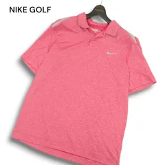 NIKE GOLF ナイキ ゴルフ 春夏 DRI-FIT 吸汗速乾★ ロゴ 肩ライン 半袖 ポロシャツ Sz.XL メンズ 大きいサイズ