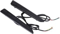 CustomDivine ダイハツ 用 シーケンシャル ウインカー LED リフレクター タント カスタム LA650S LA660S L375S L385S コペン リア バンパー ライト オープニング ポジション ブレーキ(スモークレンズ)