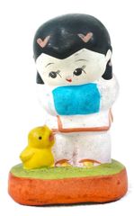 日本のアンティーク　レトロ　昭和初期　射的人形　屋台景品　当時物　土人形