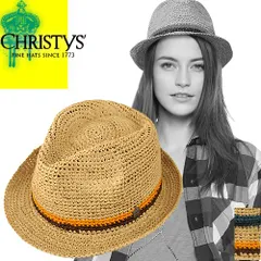 クリスティーズ ハット Christys' HAT 中折れハット ペーパーハット 麦わら帽子 帽子 ストローハット レディース 夏 涼しい ゴルフ 日除け 日焼け対策 アウトドア ブランド ベージュ ナチュラル ネイビー