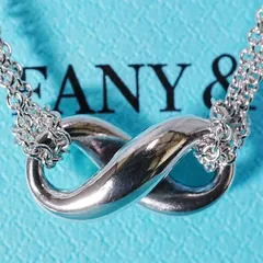 極美品 ティファニー ダブルチェーン インフィニティ ネックレス/25-913S