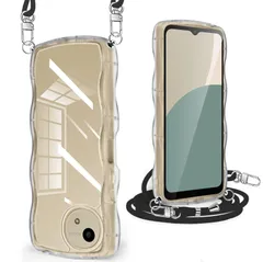 【迅速発送】AQUOS R9/R10 ケース クリア ショルダー 耐衝撃 AQUOS R9 SH-51F/SH-51E ケース 人気 かわいい カバー 透明 アクオス R9/R10 スマホケース 薄型 軽量 首かけ 肩掛け 縄掛けケース ストラップ付き 取り外