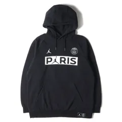 NIKE ナイキ パーカー サイズ:XL 19AW Paris Saint Germain JORDAN パリ・サンジェルマン ジョーダン ボックスロゴ スウェット パーカー ブラック 黒 トップス フーディー コラボ【メンズ】のサムネイル