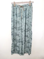 ◇ ⊂ Bou Jeloud ブージュルード 花柄 ワイド パンツ サイズ38 ブルー レディース E  【1506180008427】