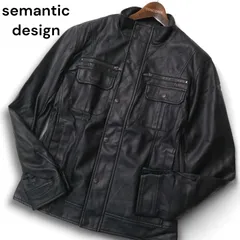 セマンティックデザイン レザージャケット ライダース 00's y2k S 2025年最新】semantic design メンズ レザージャケット