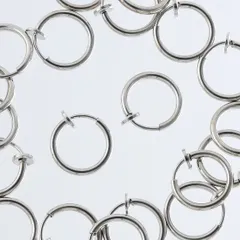 フープ　イヤリング　パーツ　シルバー　20個　11mm　カン無　小　AP2268