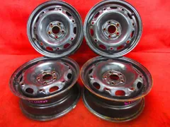 スチール ホイール 4本 フォルクスワーゲン Volkswagen ポロ 9N系 純正 14×6J 5穴 PCD 100 +43 ハブ径 57◆51910H-F4のサムネイル