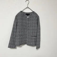 新品未使用  タグ付き UNIQLO  ユニクロ レディースジャケット ノーカラージャケット ブラック ツイード サイズS 7号 フォーマル 入学式 卒業式 入園式 卒園式