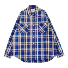 UNITED ARROWS & SONS ユナイテッドアローズ＆サンズ 5511-299-0285 長袖シャツ チェック柄 ブルー系 L [240101398521] メンズ