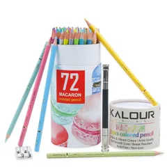 【新品・即日発送】マカロン色鉛筆 72色セット 油性色鉛筆 非毒性・写生・塗り絵・スケッチ 学生さんと初心者専用 持ち運び便利