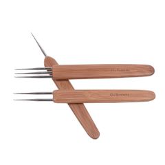 【在庫セール】0.5mm（1フック、2フック、3フック) ドレッドロック針 髪の毛用ドレッドロックかぎ針 3個セット