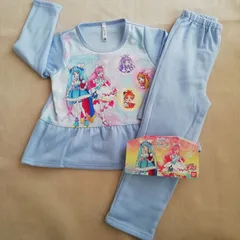 ひろがるスカイ プリキュア パジャマ 長袖 裏起毛 2708571　サックス