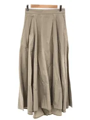 ATON エイトン 23SS KYOTO TSURIZOME COTTON FLARED SKIRT フレアスカート ベージュ 2 7055477のサムネイル