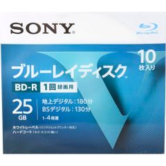 SONY 録画用BD-R 4倍速 10枚 10BNR1VLPS4 記録用ブルーレイディスクメディア（BD）