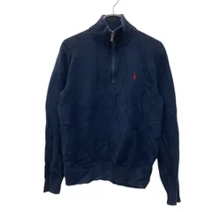Polo Ralph Lauren ハーフジップコットンニット S ネイビー ポロラルフローレン 古着卸 アメリカ仕入 a706-5456
